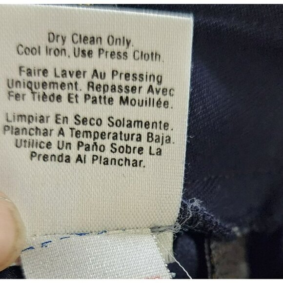 Donna Karan Skirt Size 12 Black Wool Zip Closure Tailored Fit Designer Staple - Picture 7 of 9